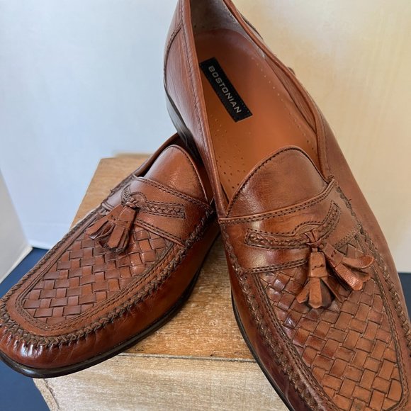 Bostonian | Shoes | Bostonian Tan Weave Tassels Mens Loafers  display picture 3